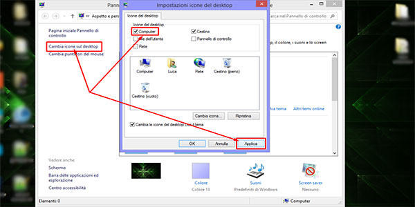 Aggiungere l'icona Computer: Step 2